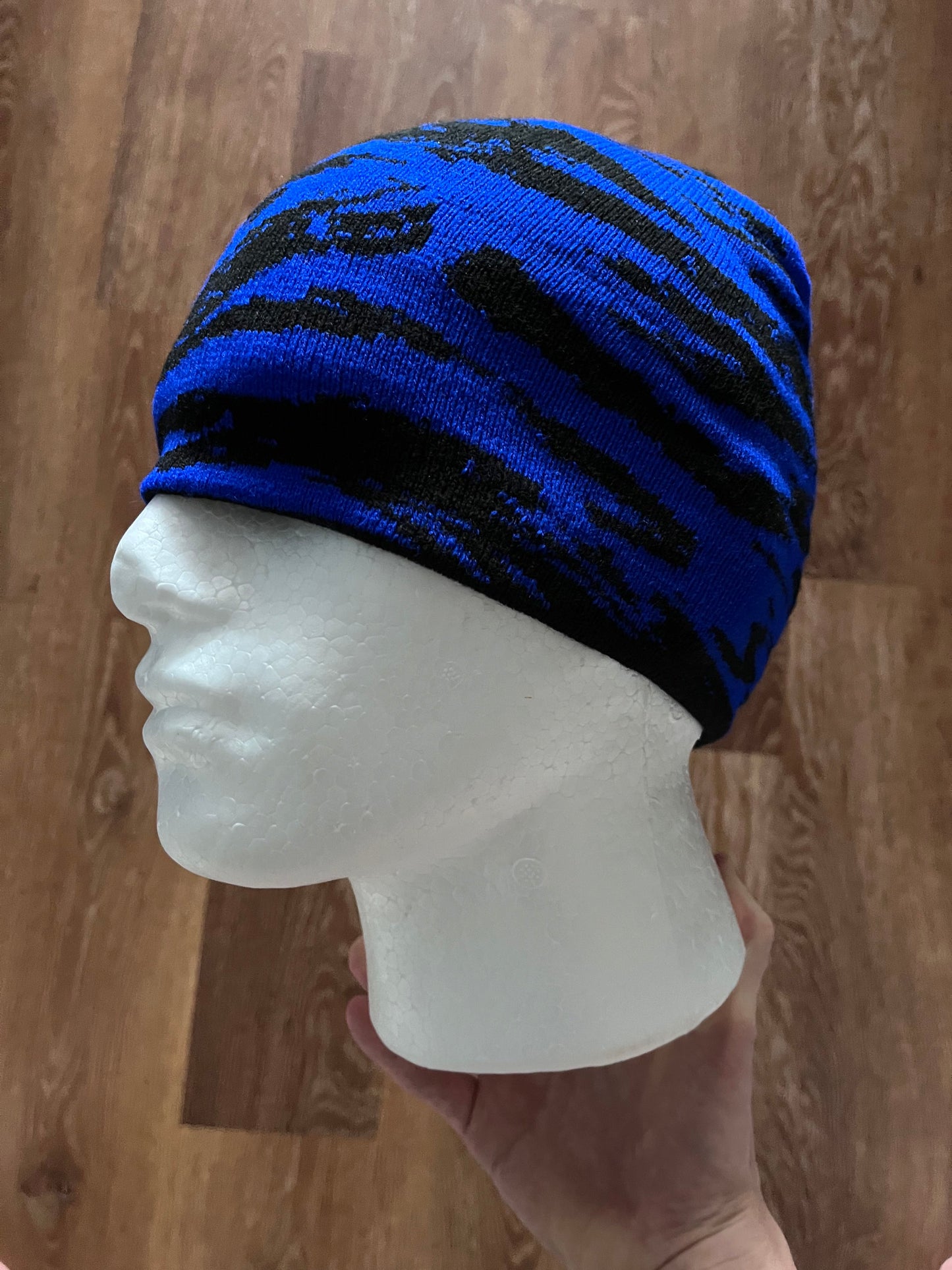 BLUE CAMO BEANIE