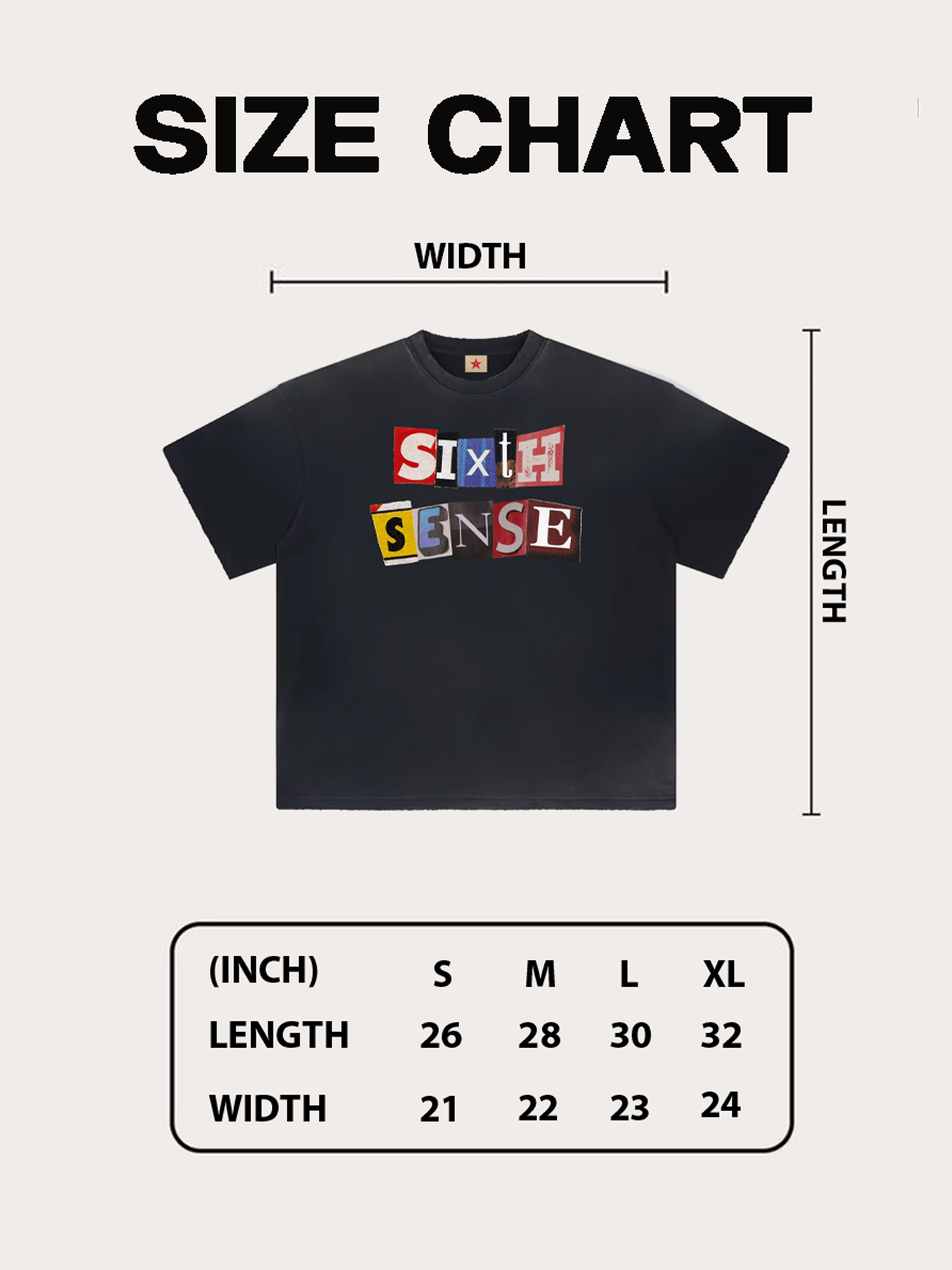 PAPER LETTERS T-SHIRT