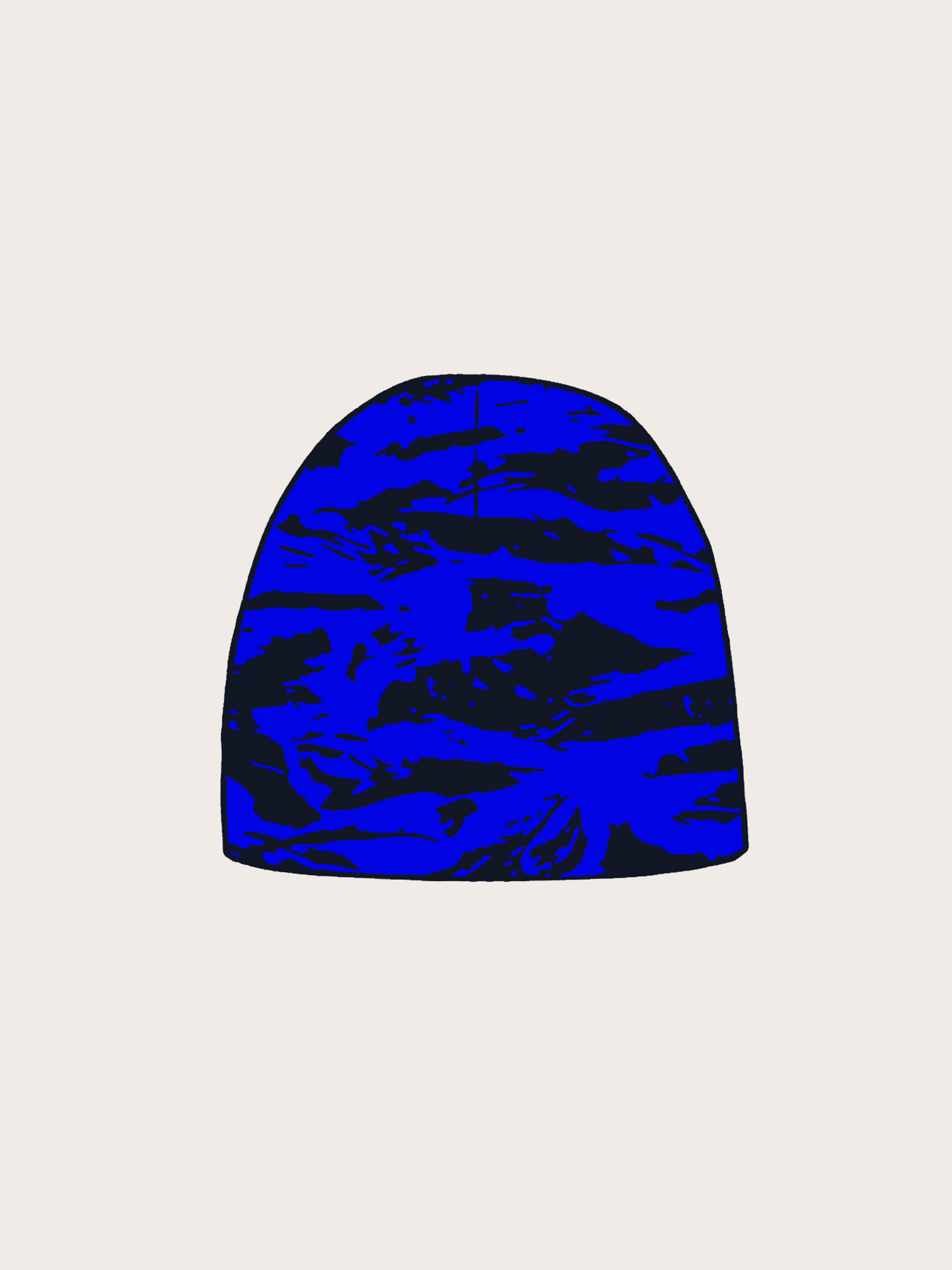 CAMO BEANIE - BLUE