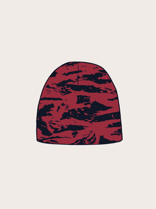 CAMO BEANIE - RED